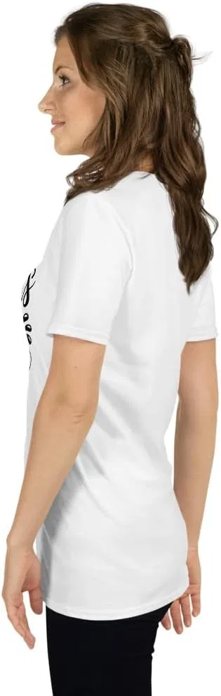 Мужская футболка с принтом Good Friends Wine Together 64000 Unisex Softstyle T-Shirt, White — фото 3