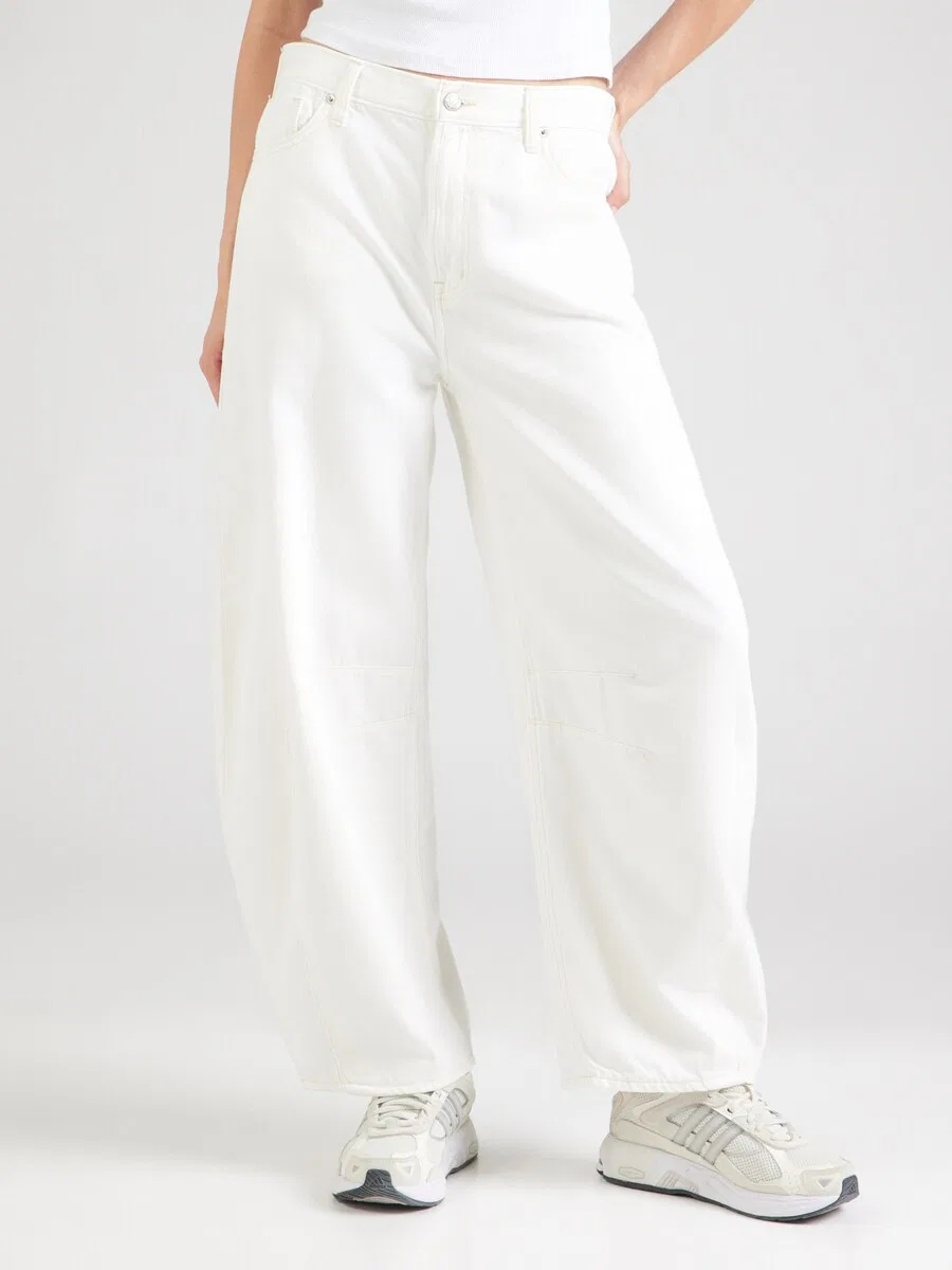 Джинсы GAP Barrel Jeans, кремовый — фото 3