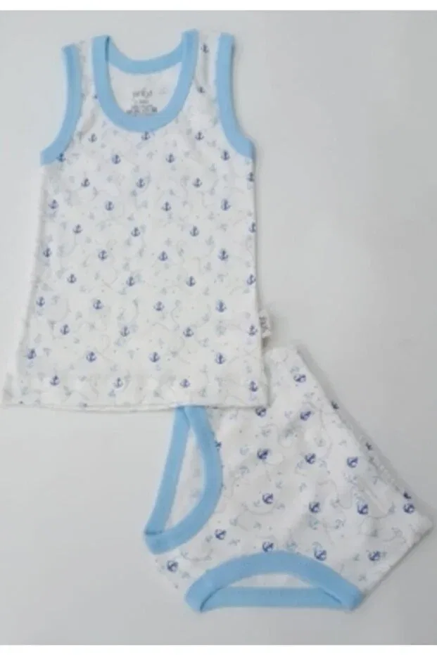 Детский комплект для мальчиков с принтом Yeka Bebe, Blue
