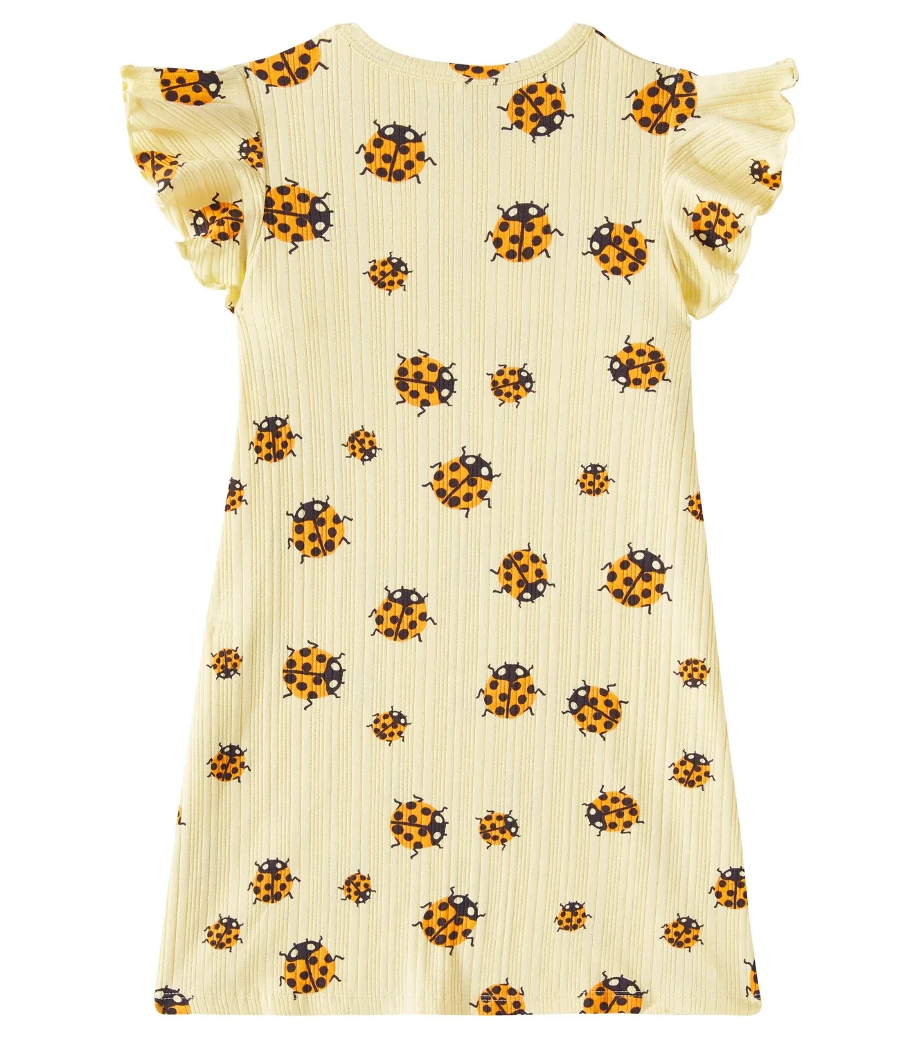 Нарядное платье с принтом божья коровка Mini Rodini, Yellow — фото 3