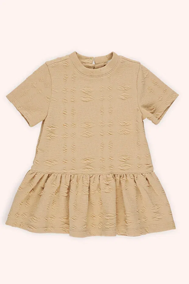 Детское платье для девочек с коротким рукавом Panço, Beige