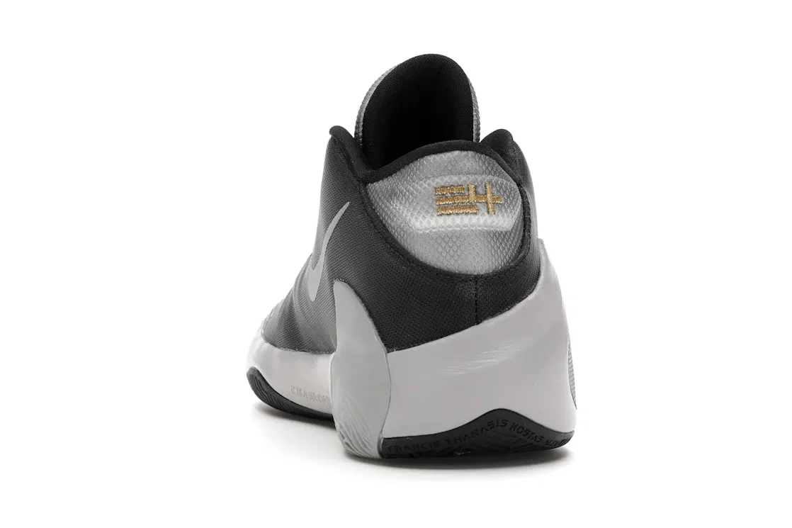 Детские кроссовки для мальчиков Nike Zoom Freak 1, Smoke Grey/Metallic Silver-Metallic Gold — фото 4