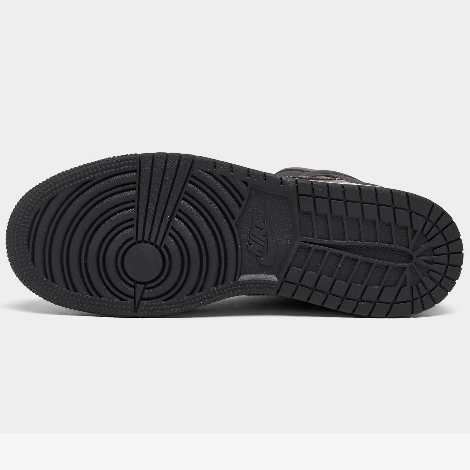 Детские баскетбольные кроссовки на шнуровке Jordan 1 NIKE, Black Night Stadium — фото 4