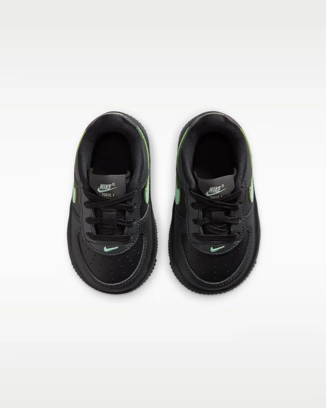 Детская/подростковая обувь Nike Force 1 Low, Black/Anthracite/Arctic Green — фото 4