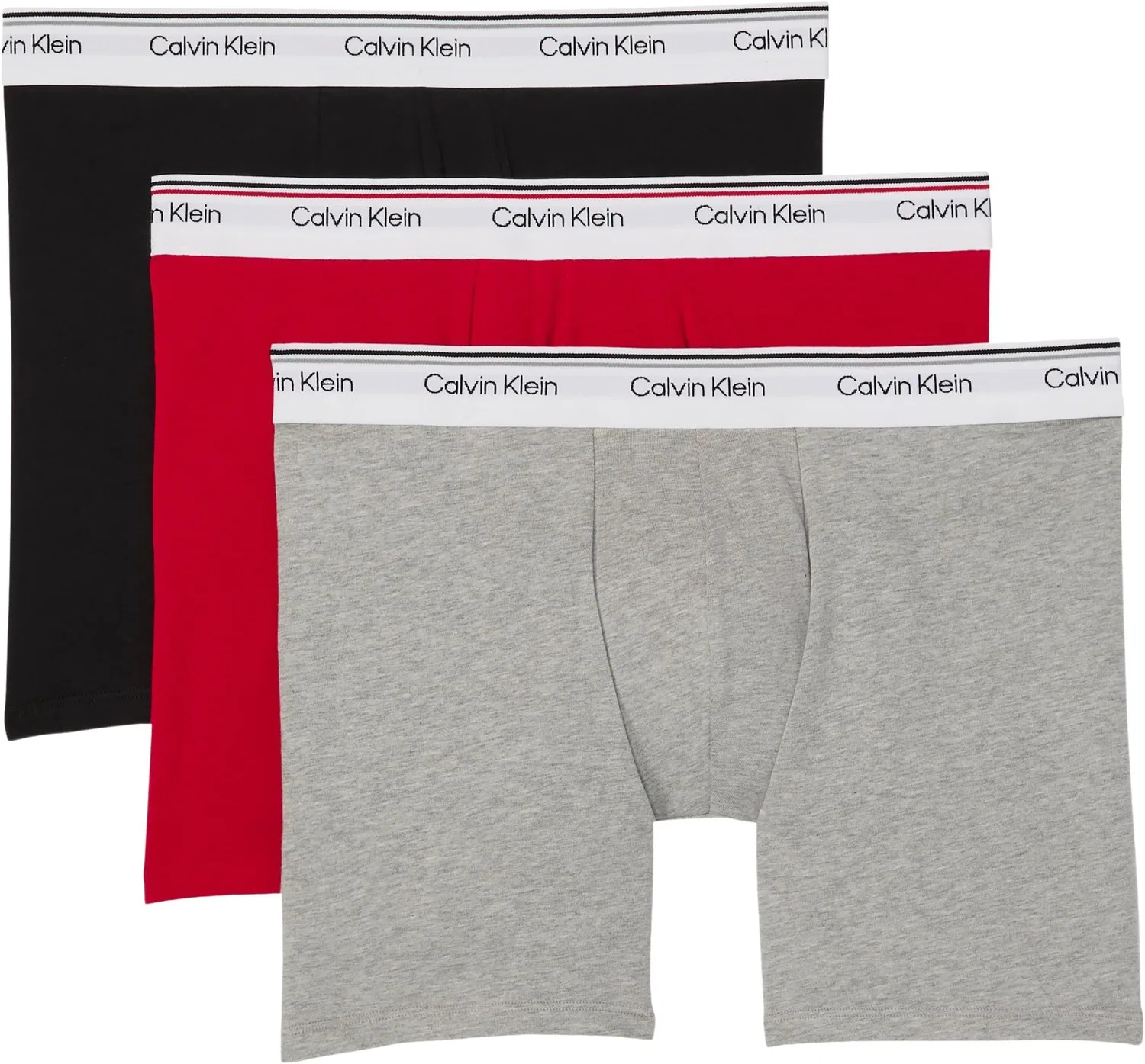 Мужские трусы-боксеры с длинной штаниной Calvin Klein, Empower/Grey Heather/Black