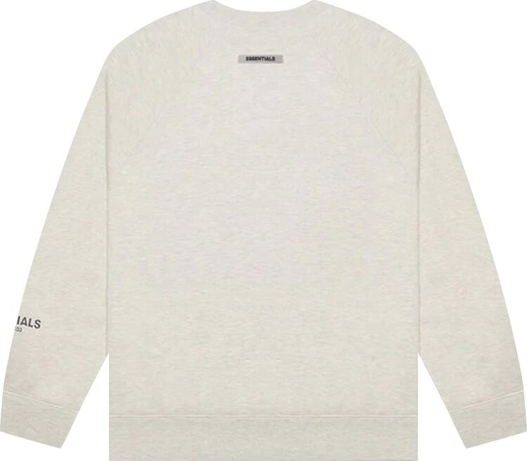 Толстовка Fear of God Essentials Crewneck Sweatshirt 'Oatmeal', серый — фото 3