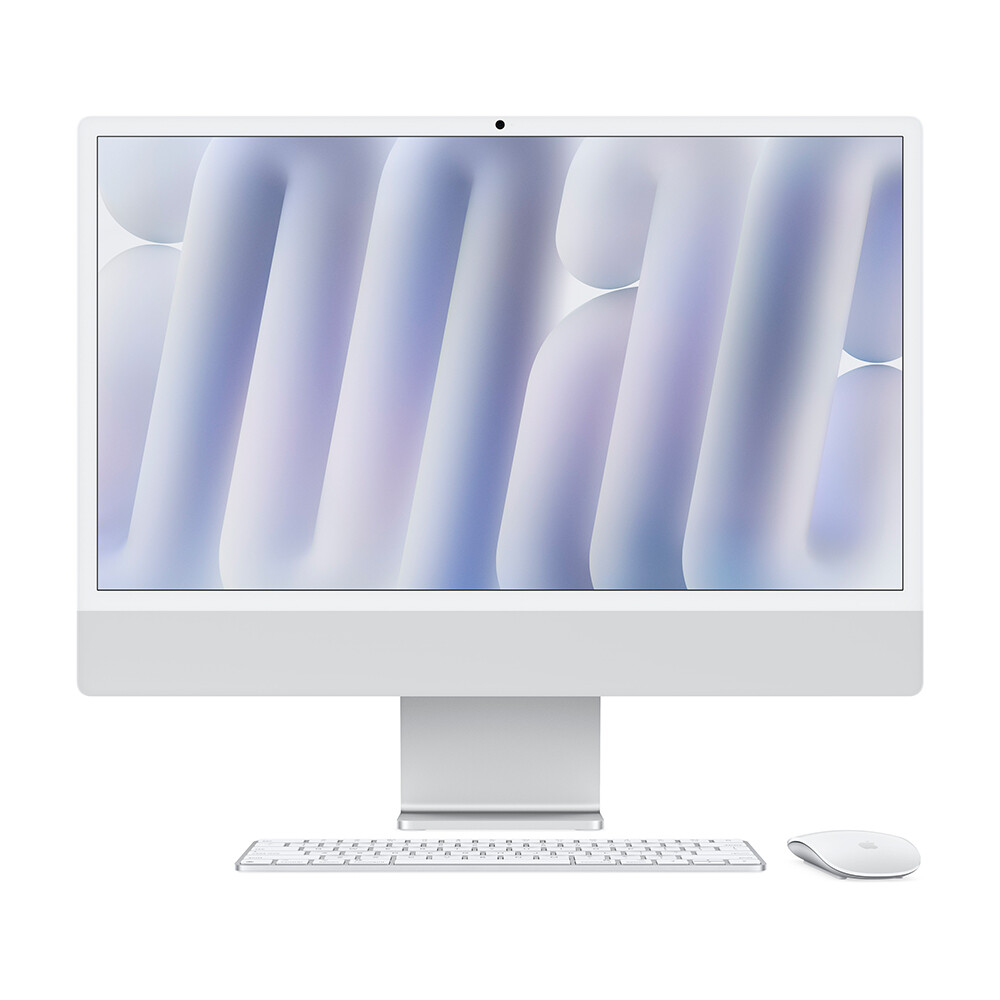 

Моноблок Apple iMac 24" М4 (2024), 8 CPU/8 GPU, 16ГБ/512 ГБ, Gigabit Ethernet, Silver, английская клавиатура