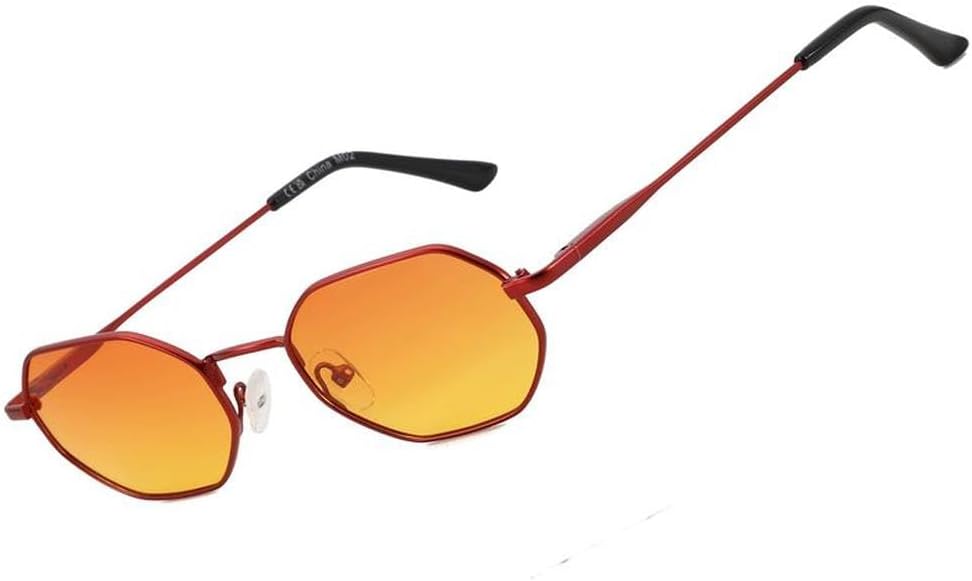 

Универсальные поляризованные солнцезащитные очки в стиле хиппи с металлической оправой, прямоугольной формы, с защитой от УФ-излучения UV400, для вождения JWMSXYQR, 008