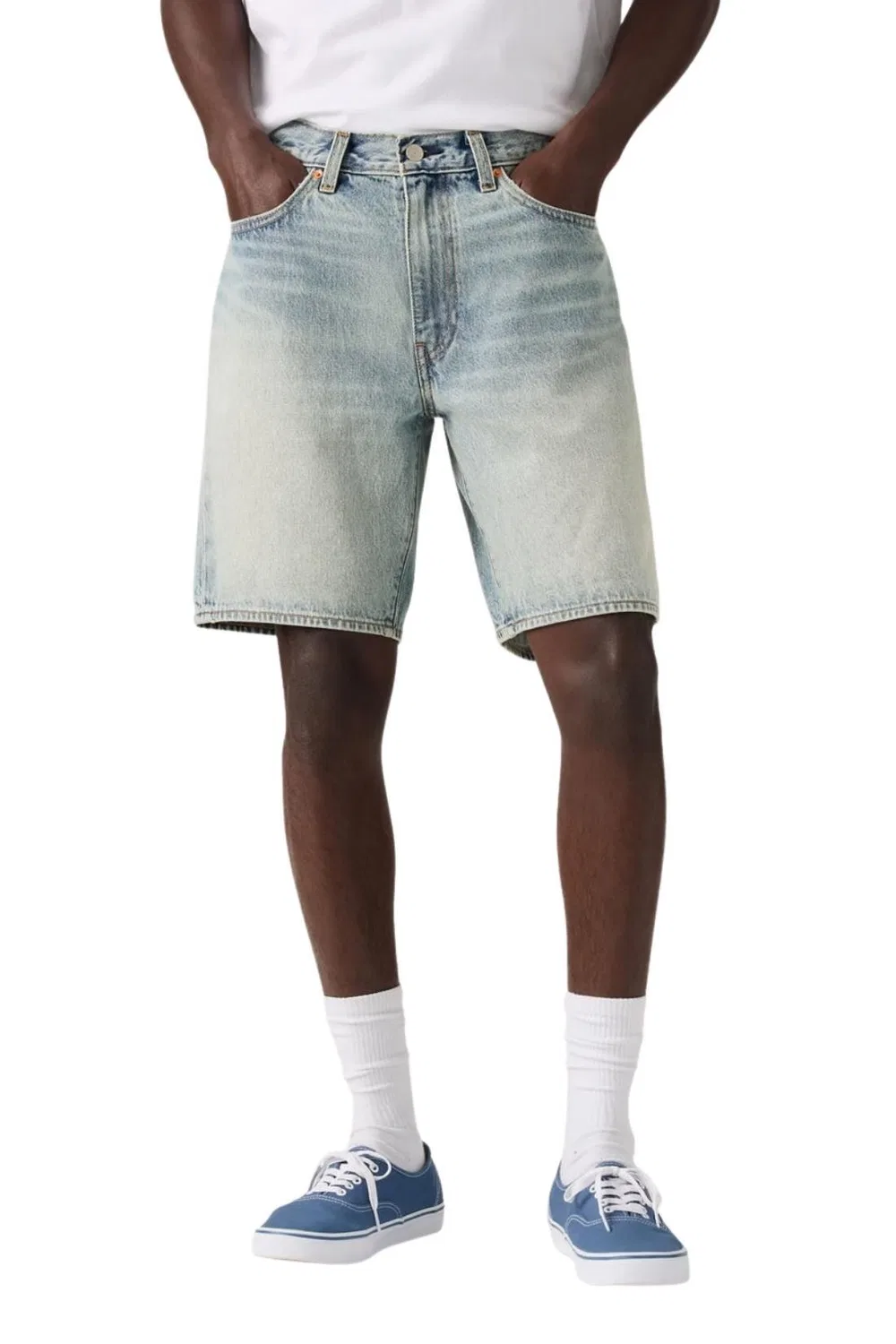 Мужские джинсовые бермуды 468 Loose Fit Levi's, Blau — фото 3