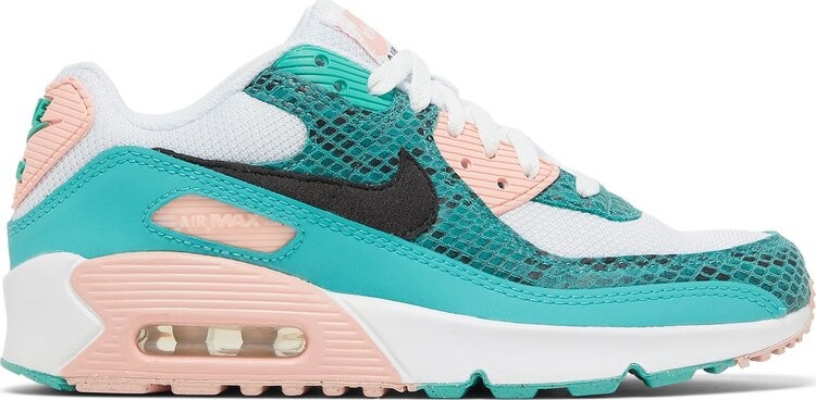 

Кроссовки Nike Air Max 90 GS 'Washed Teal Snakeskin', зеленый