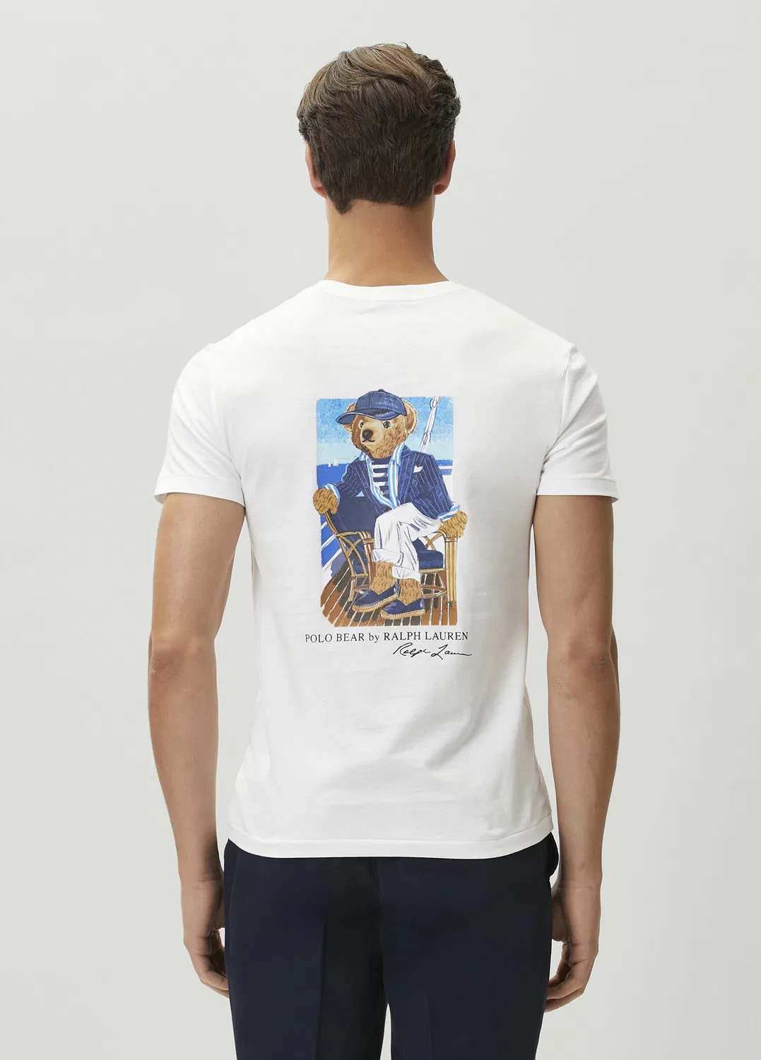 Футболка Regular Fit Polo Ralph Lauren, white — фото 4