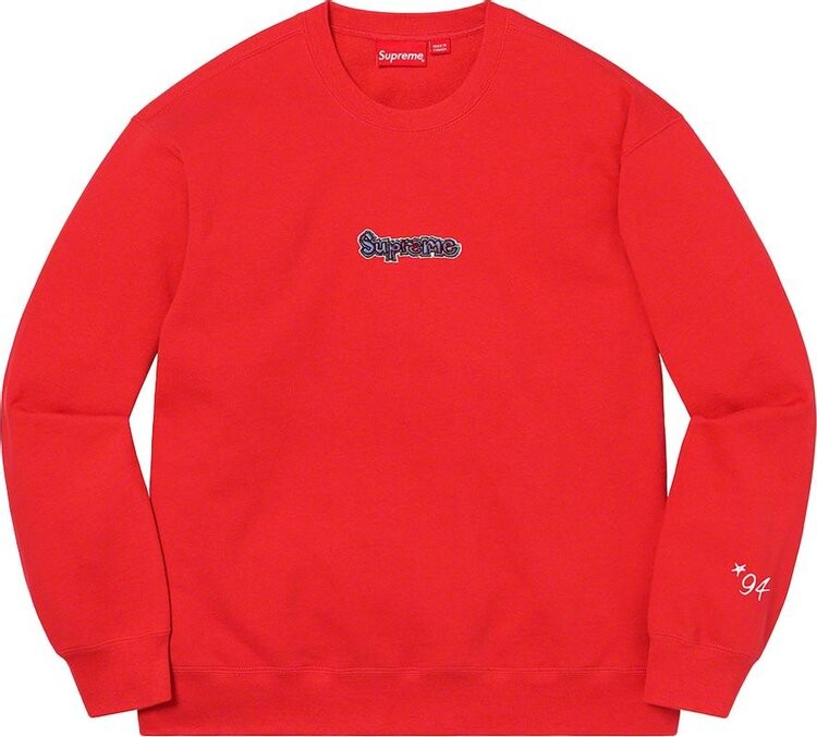 

Толстовка Supreme Gonz Logo Crewneck 'Washed Red', красный