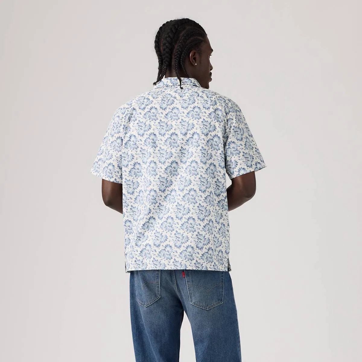 Стандартная походная рубашка «Закат» Levi's, Micah Abstract Floral Moonlight Blue - Blue — фото 4