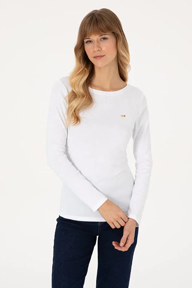 Женские свитшот хлопковый U.S. Polo Assn., White