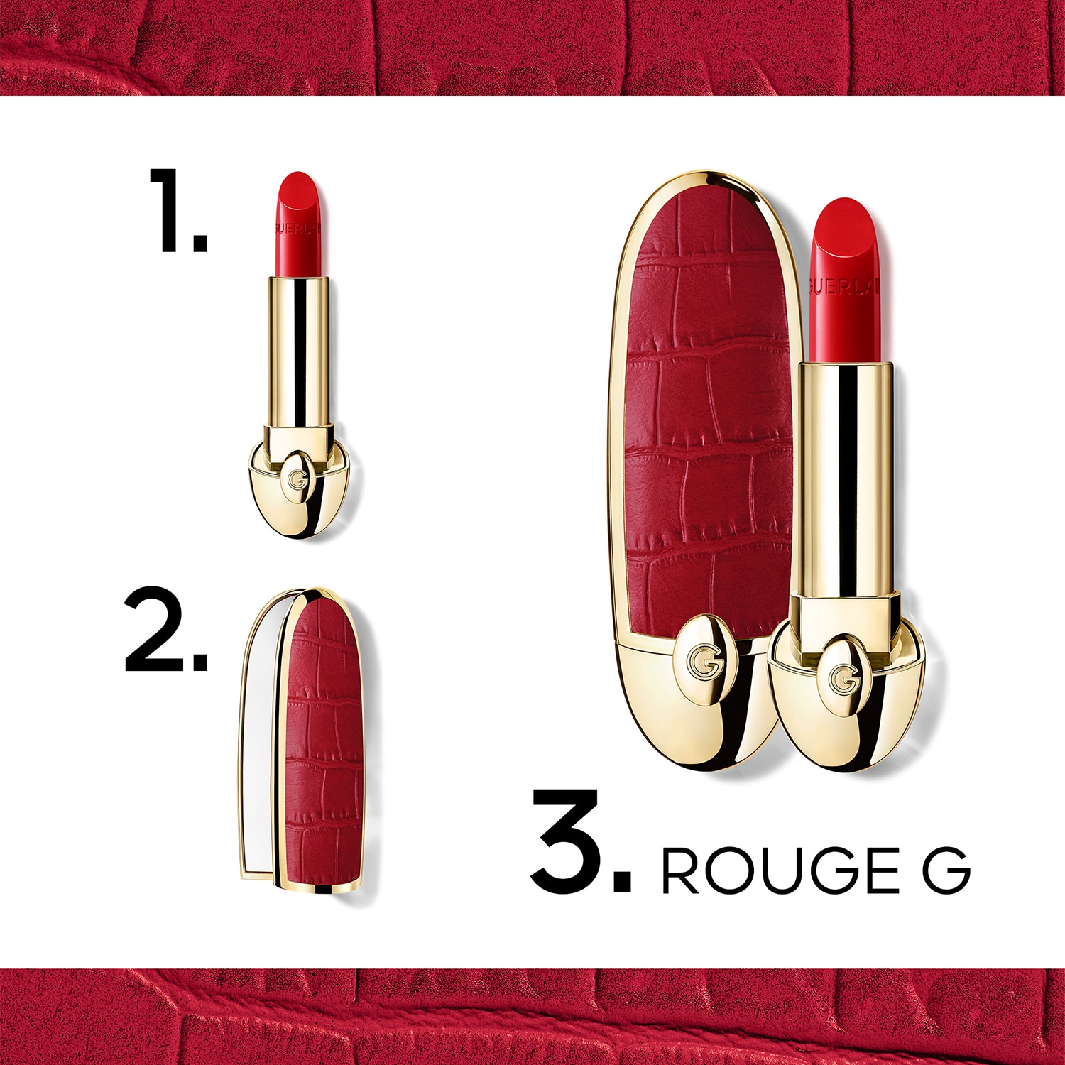 Губная помада Rouge G de Guerlain, Satin - 520 Le Rouge Profond (3,5g) — фото 2
