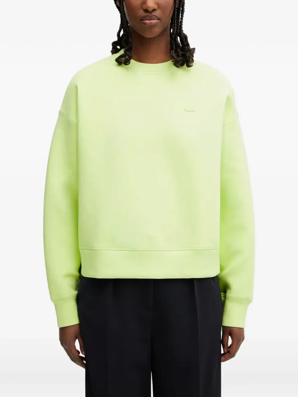 Свитшот Lacoste с нашивкой-логотипом, зеленый