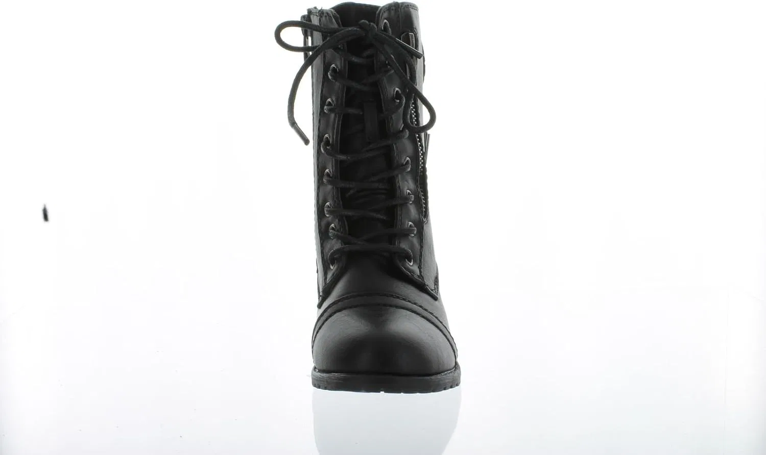 Детские ботинки на молнии с военным дизайном Link Mango-61K Girls Zipper Military Combat Boot Valerie-Shoes, Black — фото 3