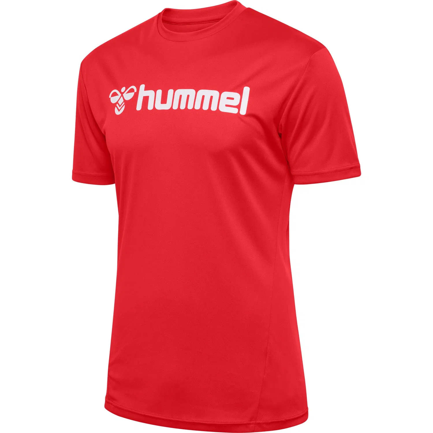 Детская футболка тренировочная hmlLOGO JERSEY S/S hummel, True Red — фото 3