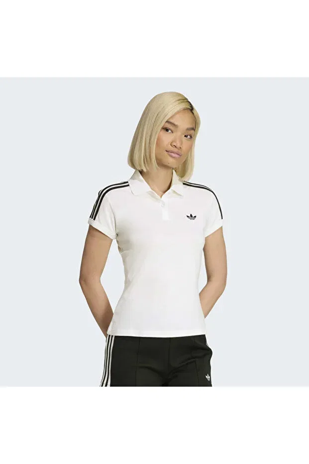 Женское поло с коротким рукавом Adidas, White