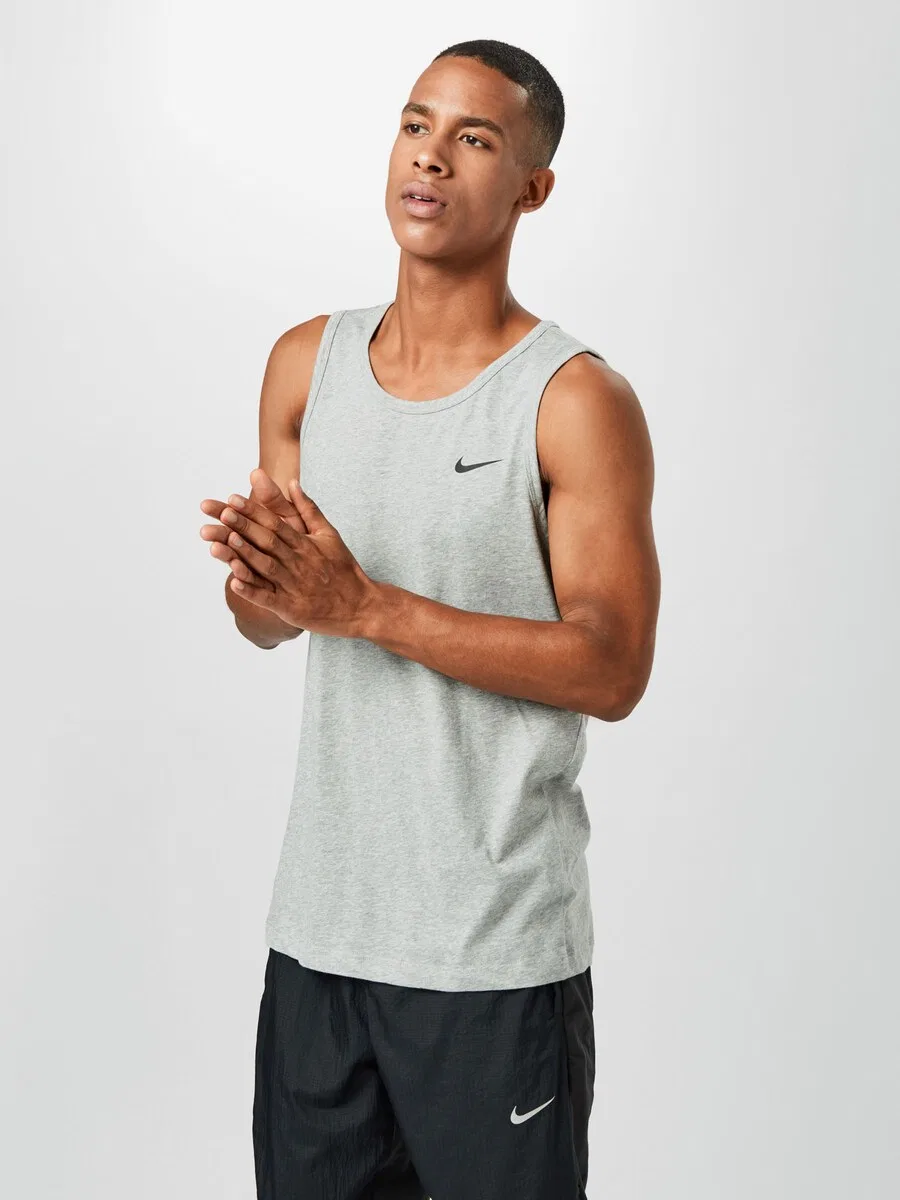 Футболка NIKE Performance стандартного кроя, светло-серый цвет — фото 2
