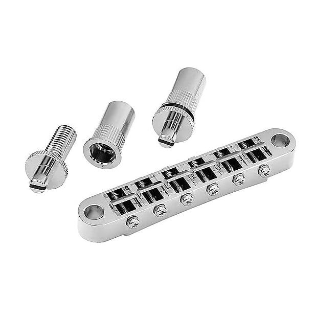 

Allparts GB-0525 Gotoh Tunematic Бридж с большими отверстиями, хром GB-0525-010