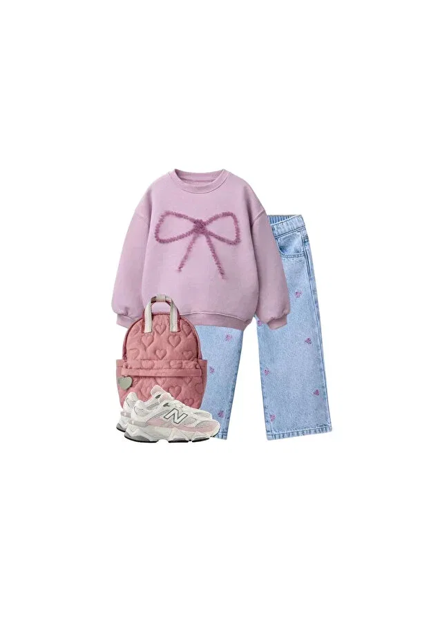 Детское для девочек свитшот с длинным рукавом Kidstalya, Pink — фото 2