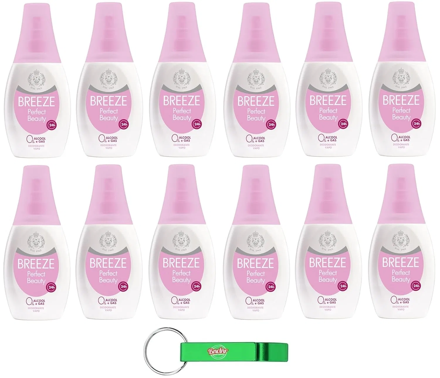 Дезодорант Breeze PerfectBeauty Beni Culinari, 12 шт. по 75 мл, Роза