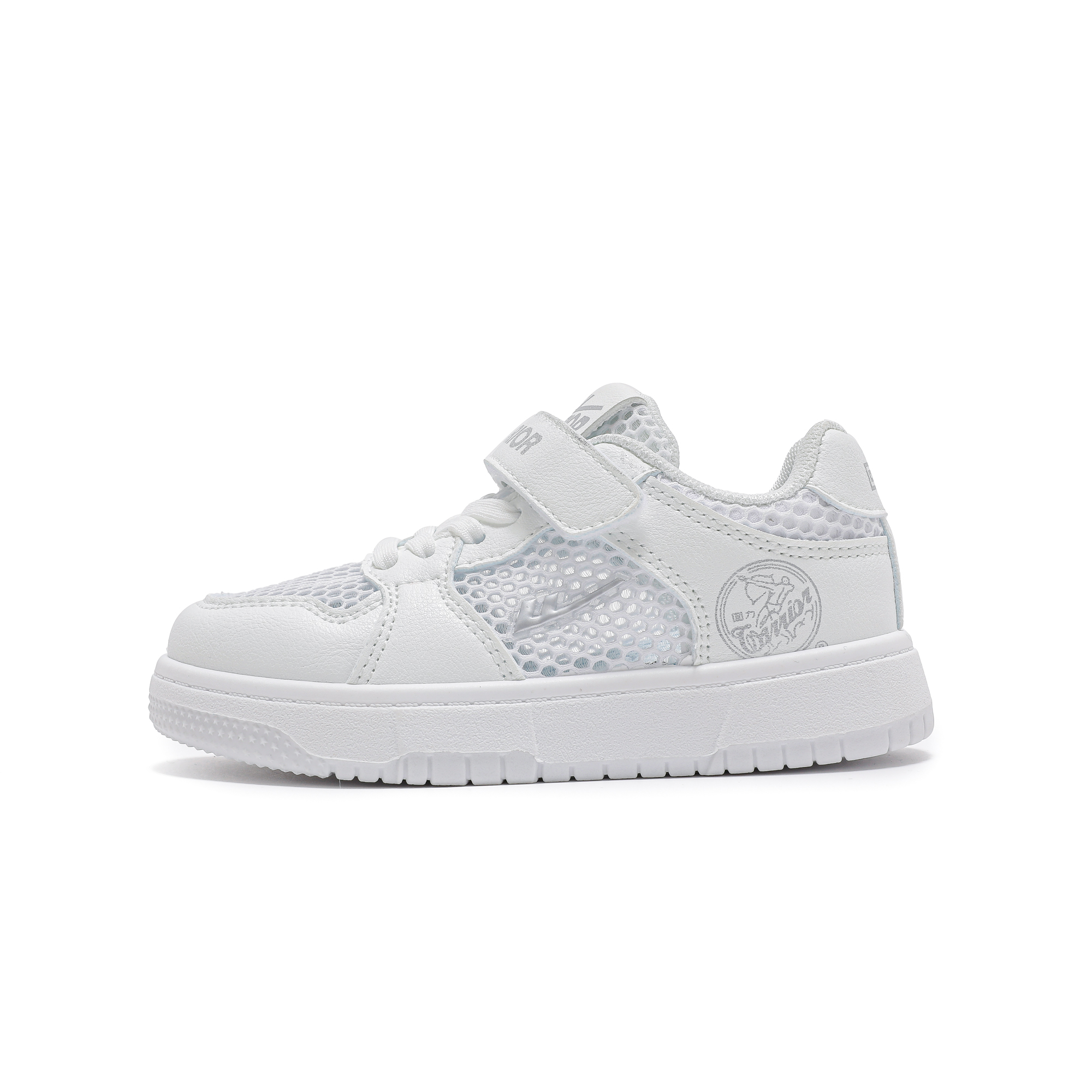 

Дышащие, легкие, амортизирующие, низкие детские кроссовки для скейтбординга WARRIOR, бежевый/синий