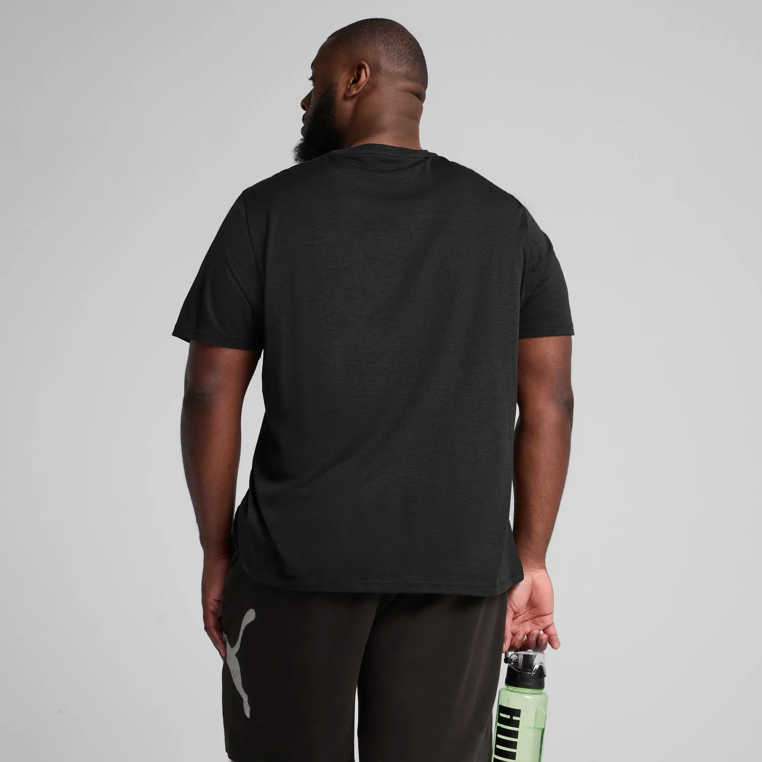 Детская тренировочная футболка с технологией dryCELL PUMA, Black Heather — фото 3
