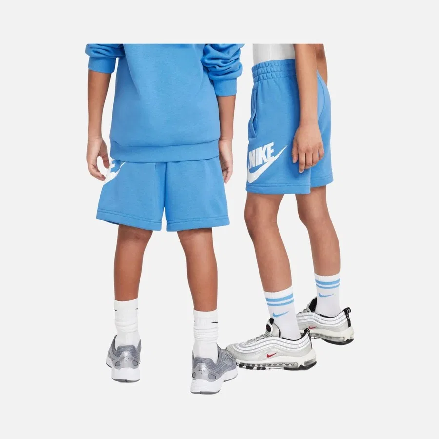 Шорты спортивные с карманами Nike Sportswear Club Fleece French Terry, Синий — фото 4