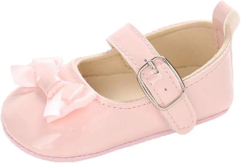 Детские туфли Мэри Джейн с бантом ESTAMICO, Pink
