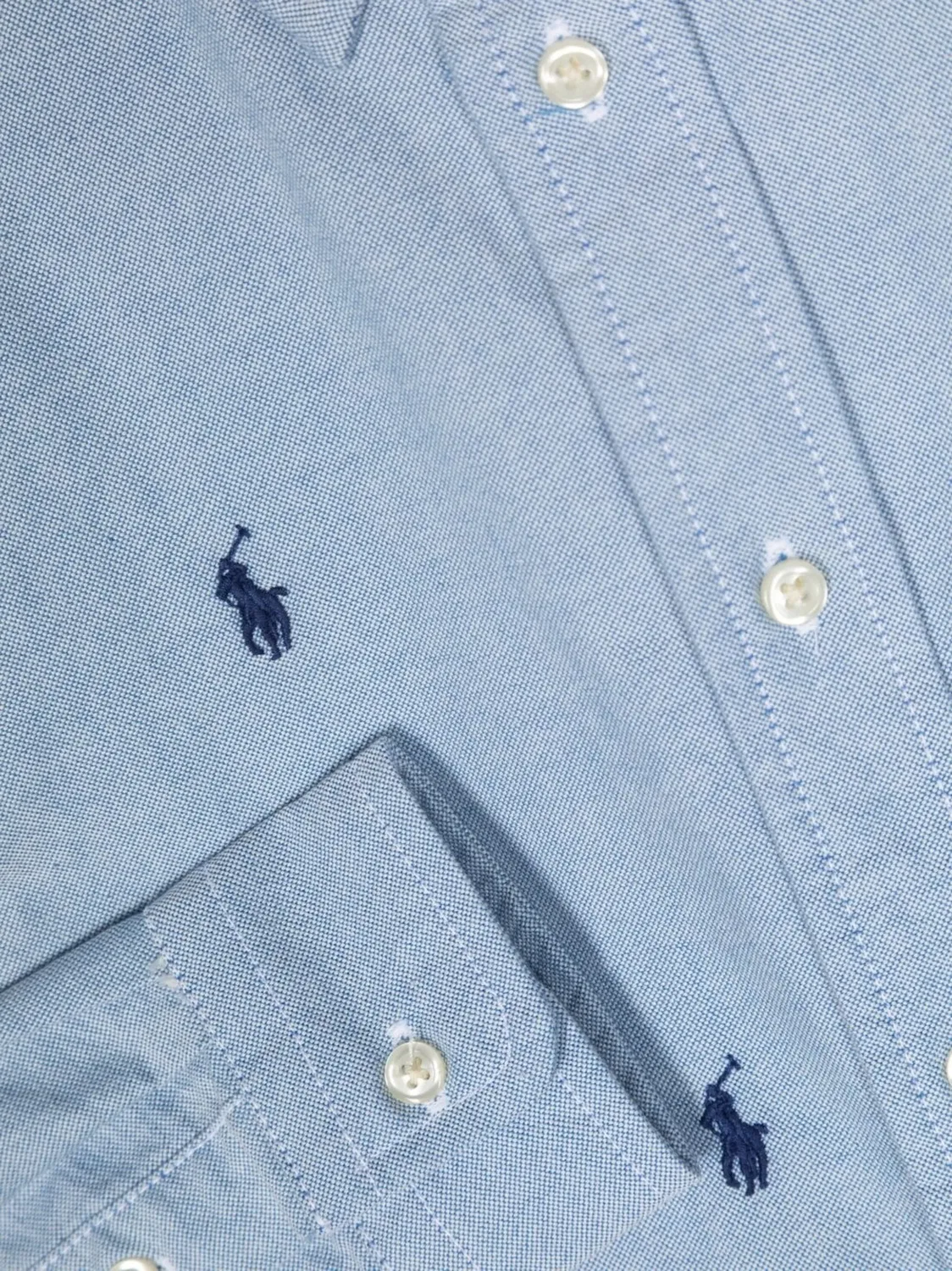 Polo Ralph Lauren Рубашка с вышивкой, 100% хлопок, синий — фото 2