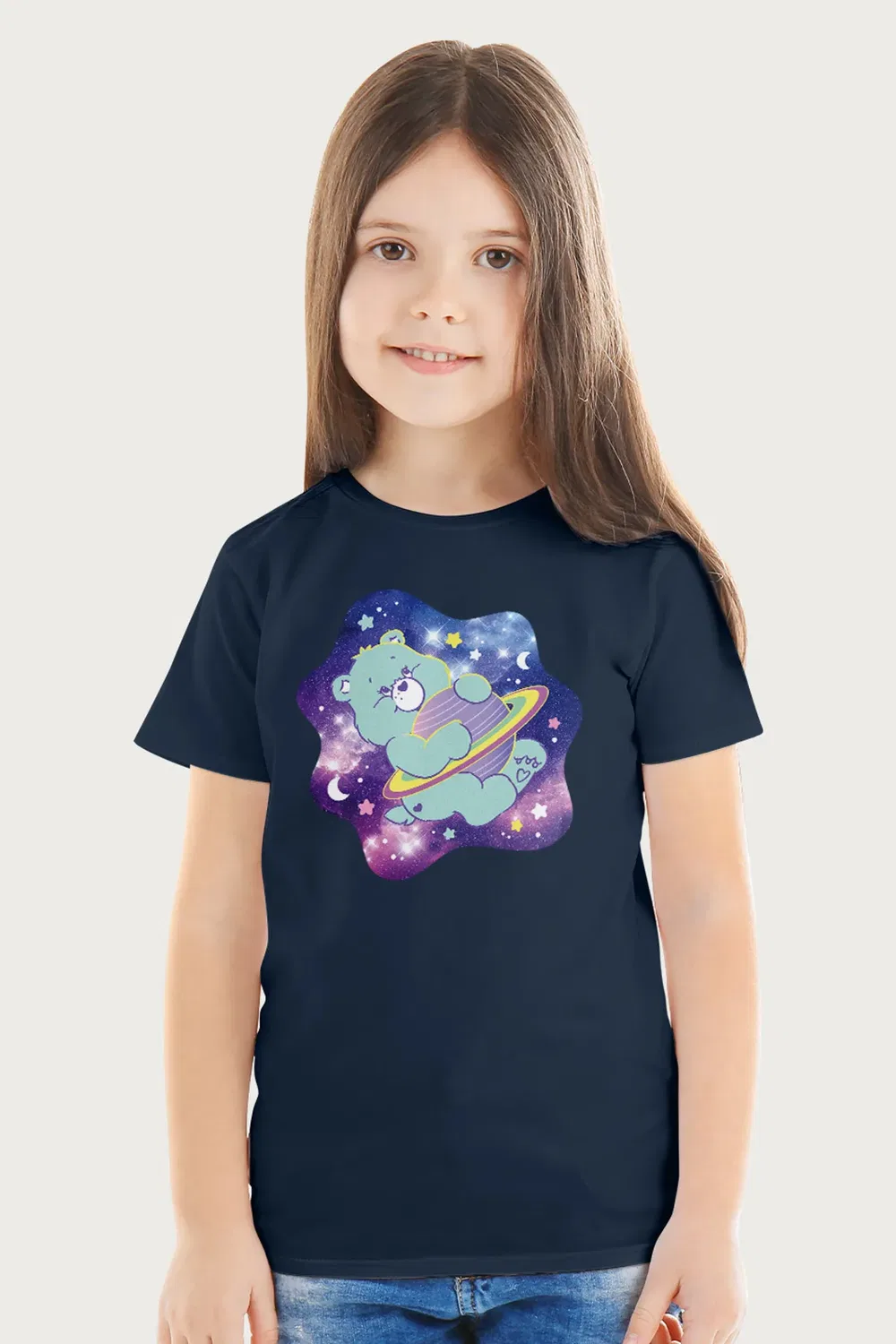 Футболка с принтом Bedtime Bear Dreaming of Space Care Bears, Navy