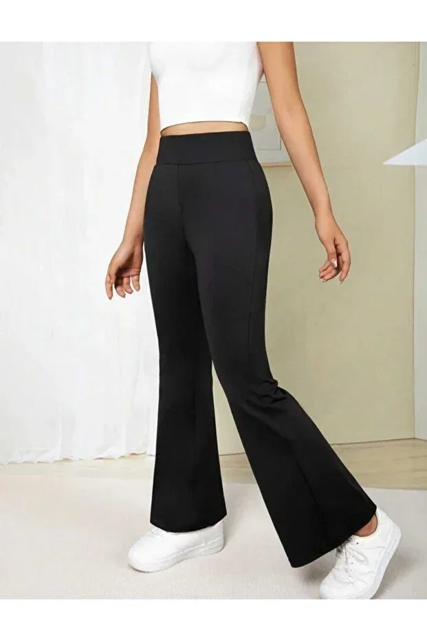Детские леггинсы для девочек с принтом Limmoda, Black — фото 4