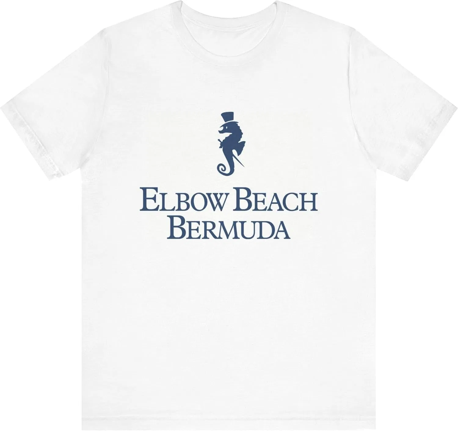 Мужская футболка с логотипом Elbow Beach Bermuda Bella+canvas 3001, White