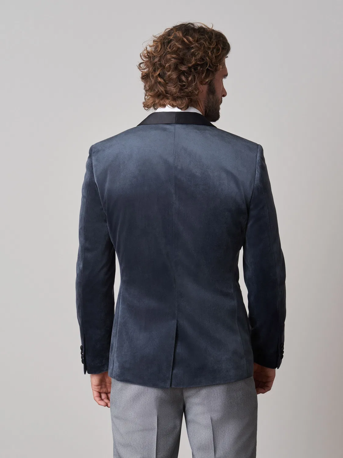 Пиджак из вельвета, серый, Slim Fit Next — фото 4