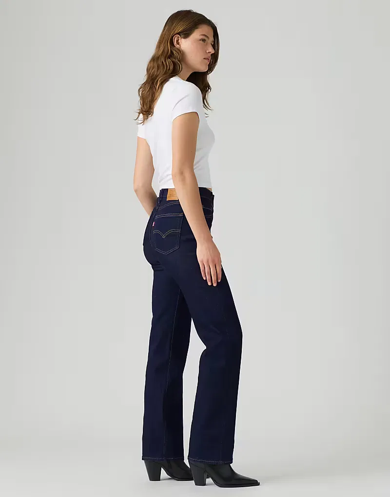 Джинсы Levi's 723 с высокой посадкой и прямым кроем, темно-синие — фото 4