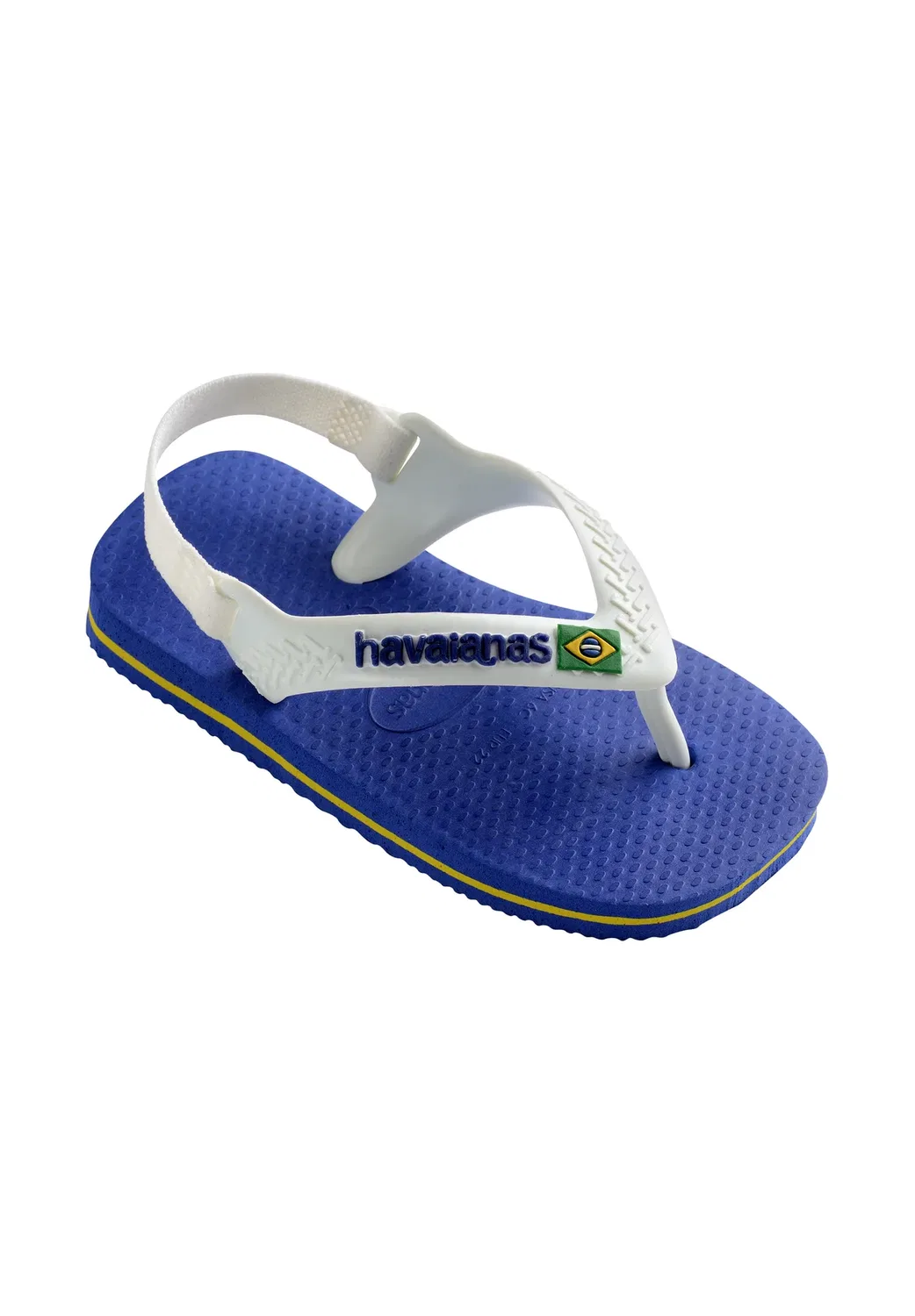 Детские шлепанцы Flip flop baby brasil logo ii - обувь для бассейна Havaianas, Marine Blue — фото 2