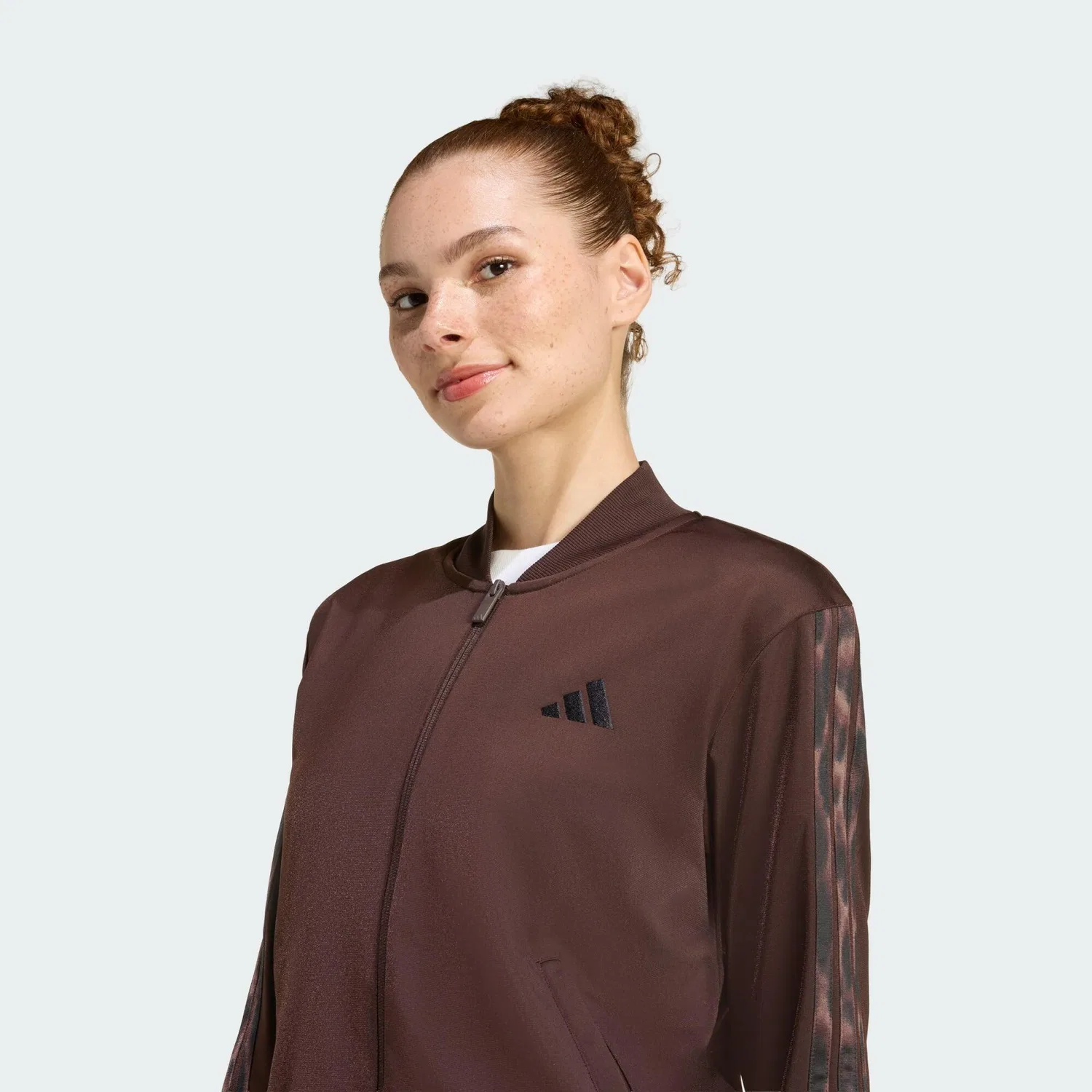 Мужской спортивный костюм с принтом 3-STRIPES Leopard Print adidas, Dunkelbraun Bunt — фото 4