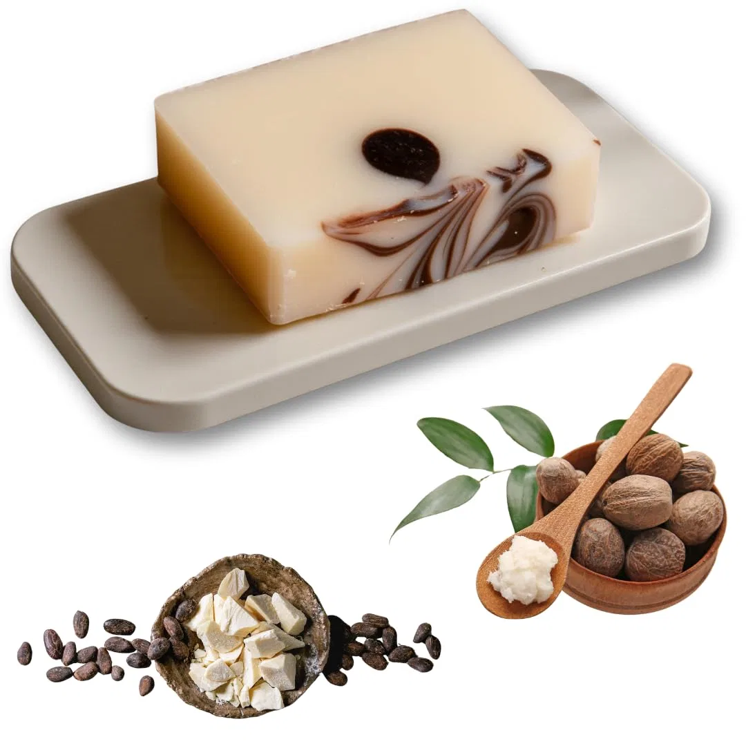 Натуральное мыло ручной работы, Coconut & Cocoa Butter with Shea Butter, Lucknel, 100 г