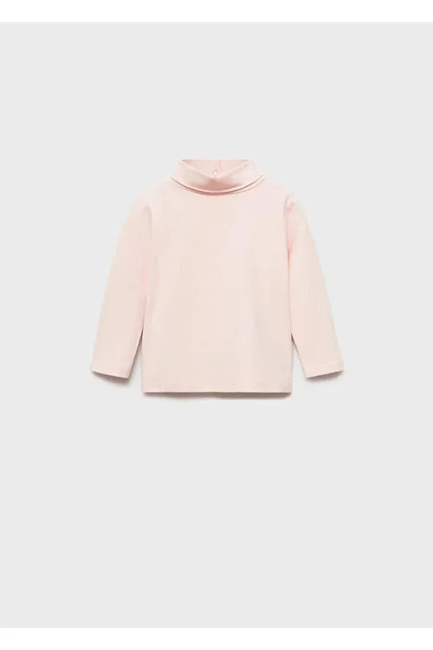 Детское для девочек футболка с длинным рукавом Mango Baby, Pink