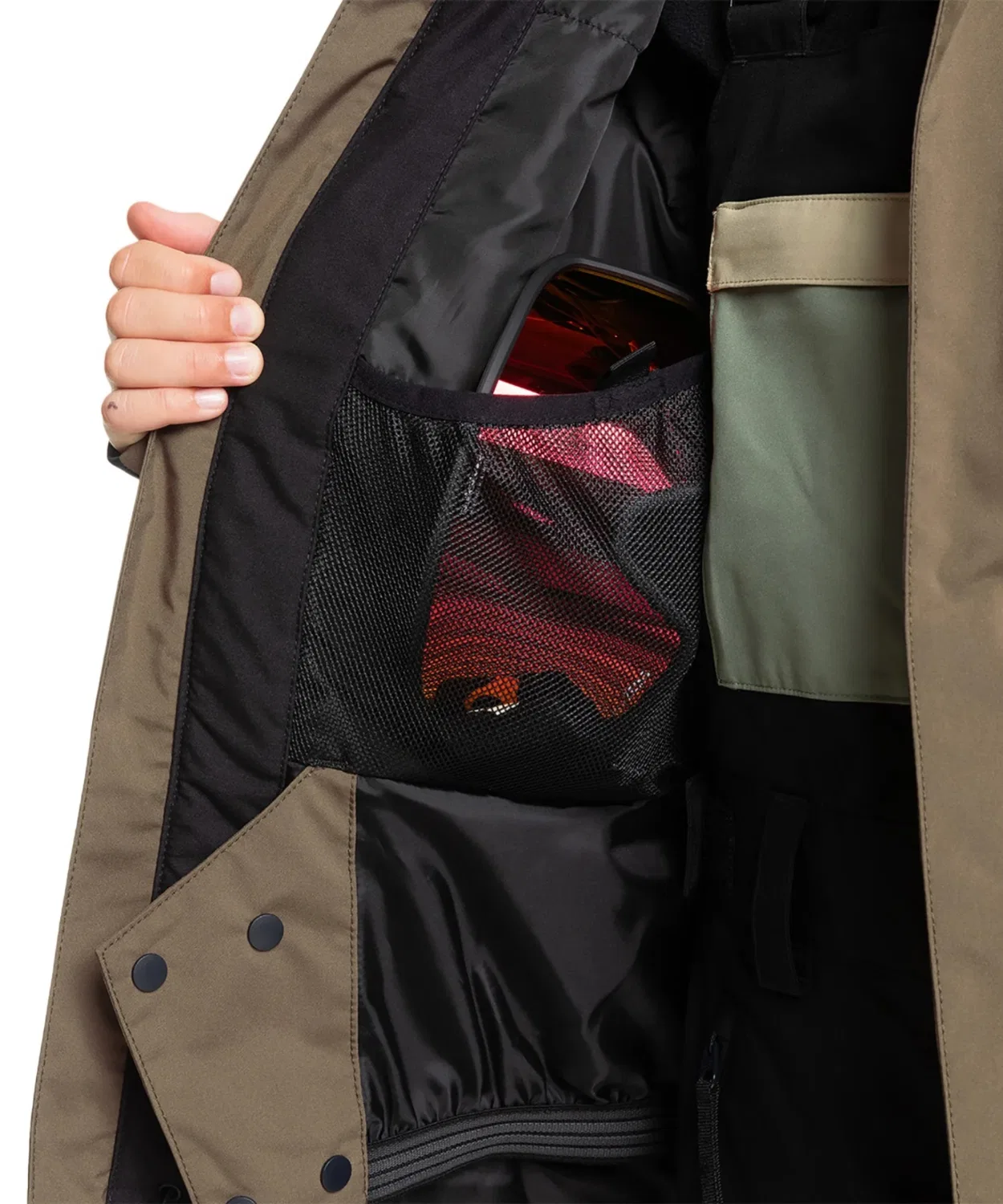Детская куртка с принтом MISSION BLOCK YOUTH Quiksilver, Khaki — фото 4