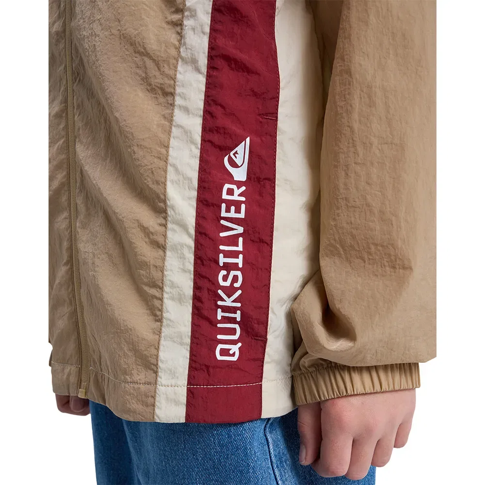 Ветровка Quiksilver Clicker Windbreaker, бежевый — фото 3