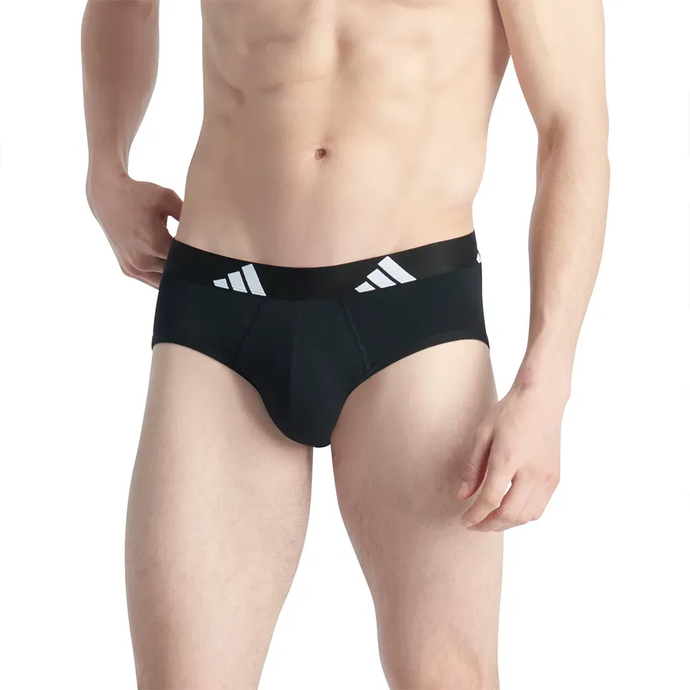 Трусы Active Flex Cotton из хлопка 2 шт Adidas, черный