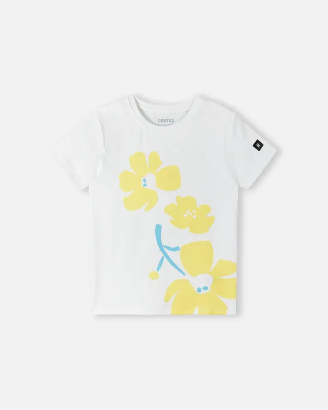 

Детская охлаждающая футболка Vauhdikas Reima, цвет Off White/Yellow