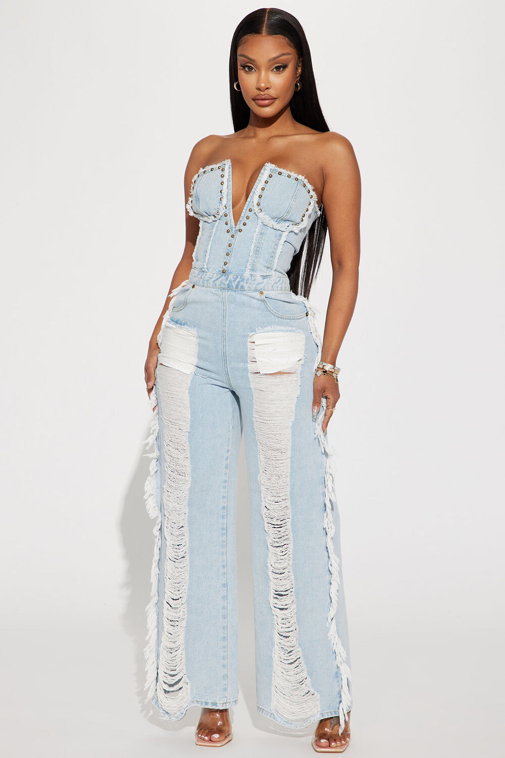 

Комбинезон Fashion Nova FNJ11920, деним
