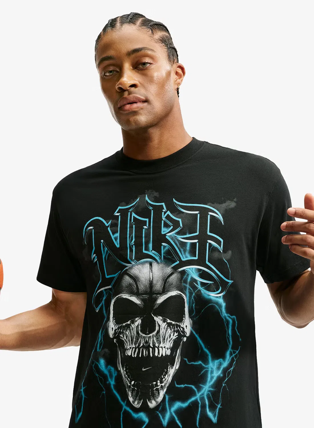 Футболка с принтом M90 Summit Skull Nike, черный — фото 3