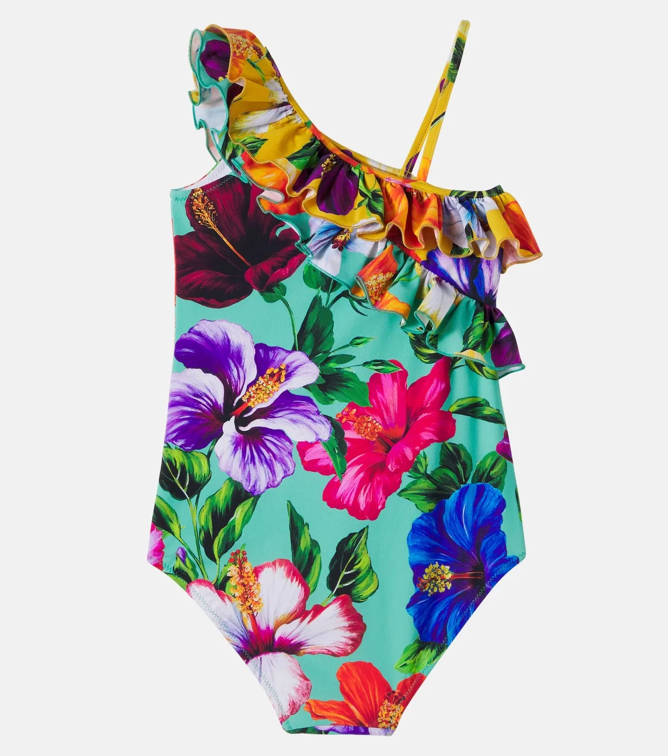Раздельный купальник с цветочным принтом Dolce&Gabbana Kids, мультиколор — фото 3