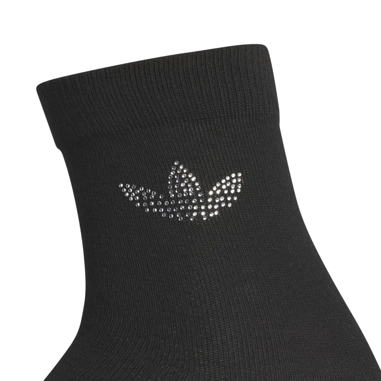 Носки для женщин Rhinestone 2 Pack HI Quarter Socks Adidas, черный/белый — фото 2