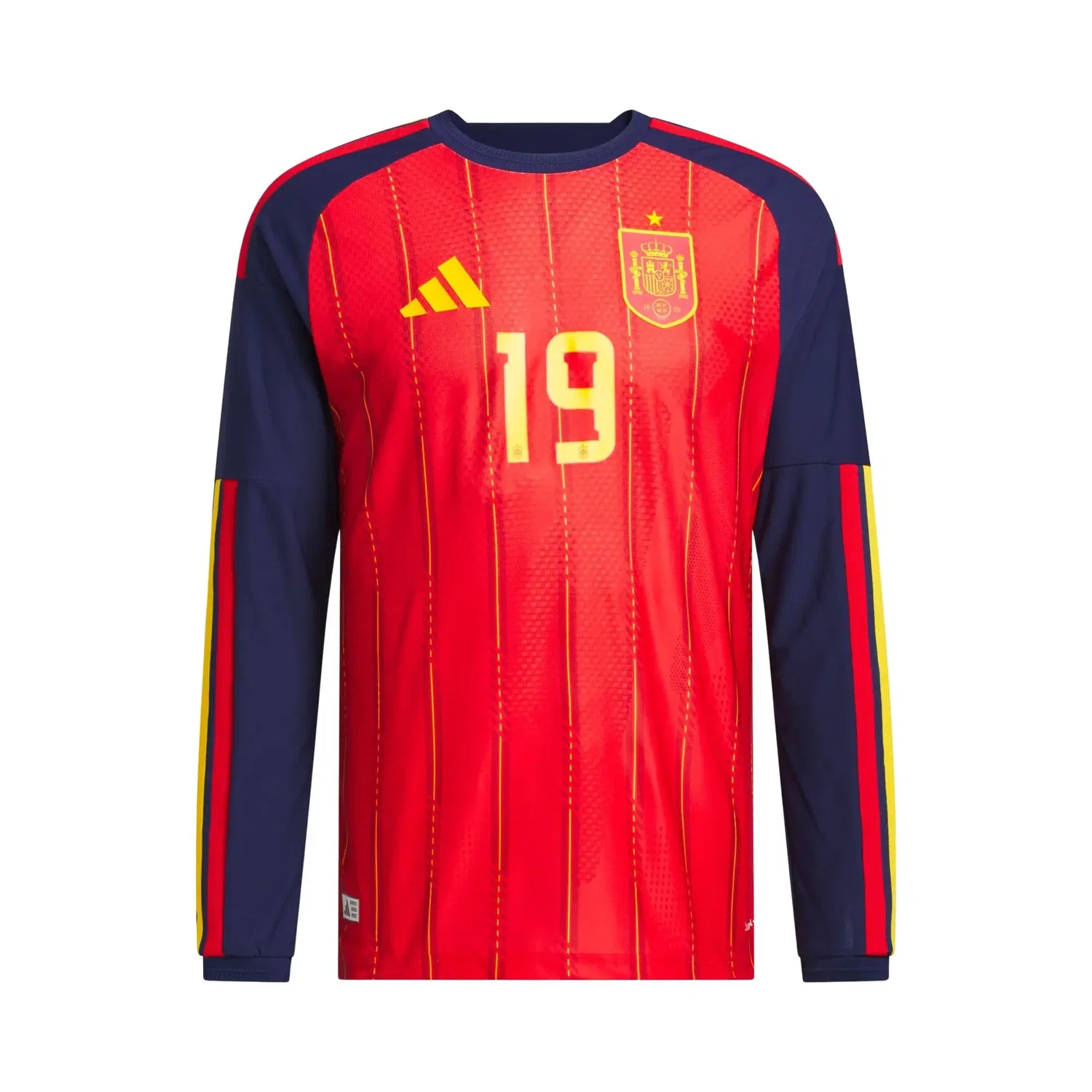 Футболка Adidas Spain 26 Home Yamal Authentic с длинным рукавом, красный